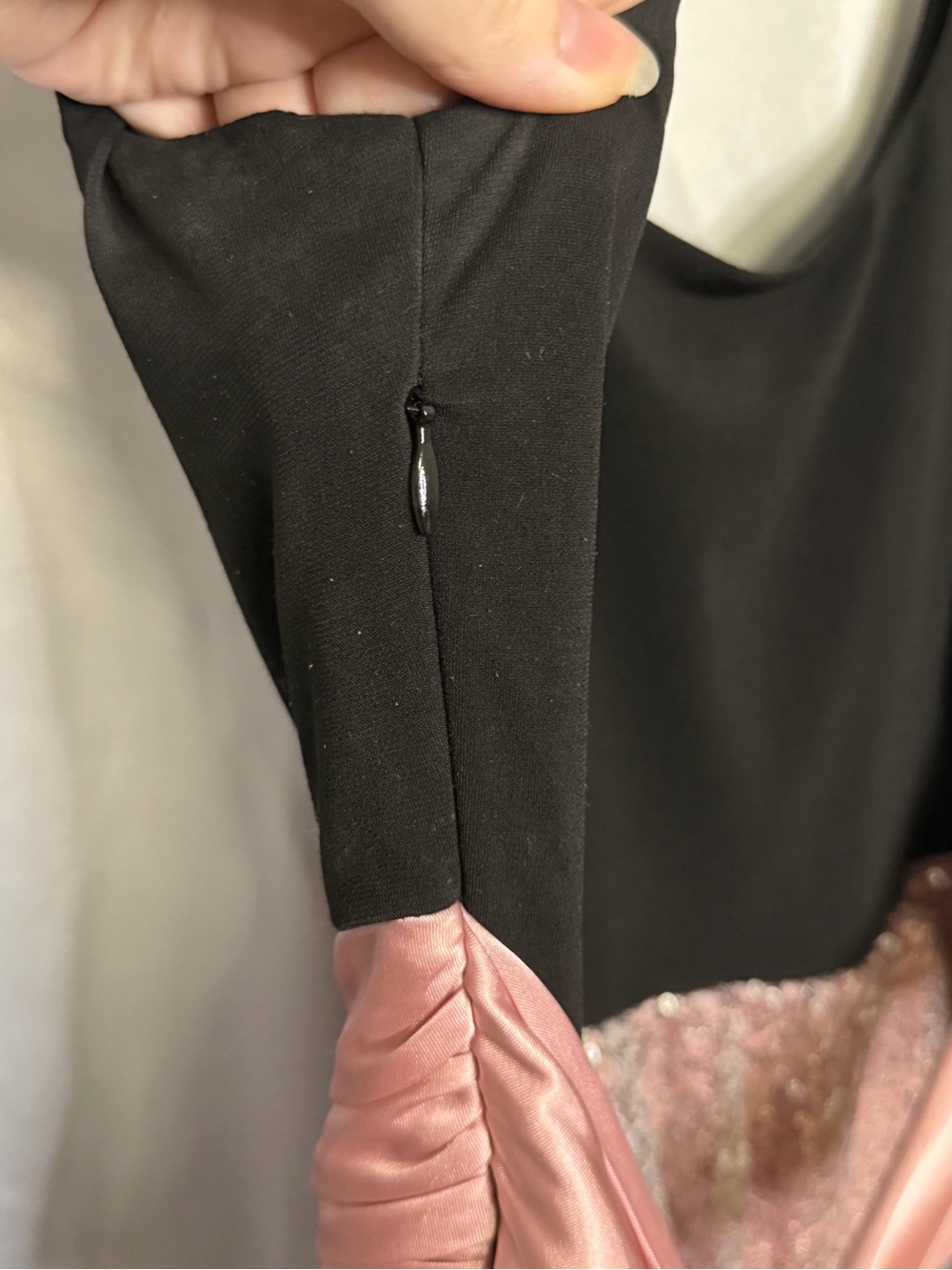 City Triangles Sequin Dress w/ satin sash - Picture 6 of 10